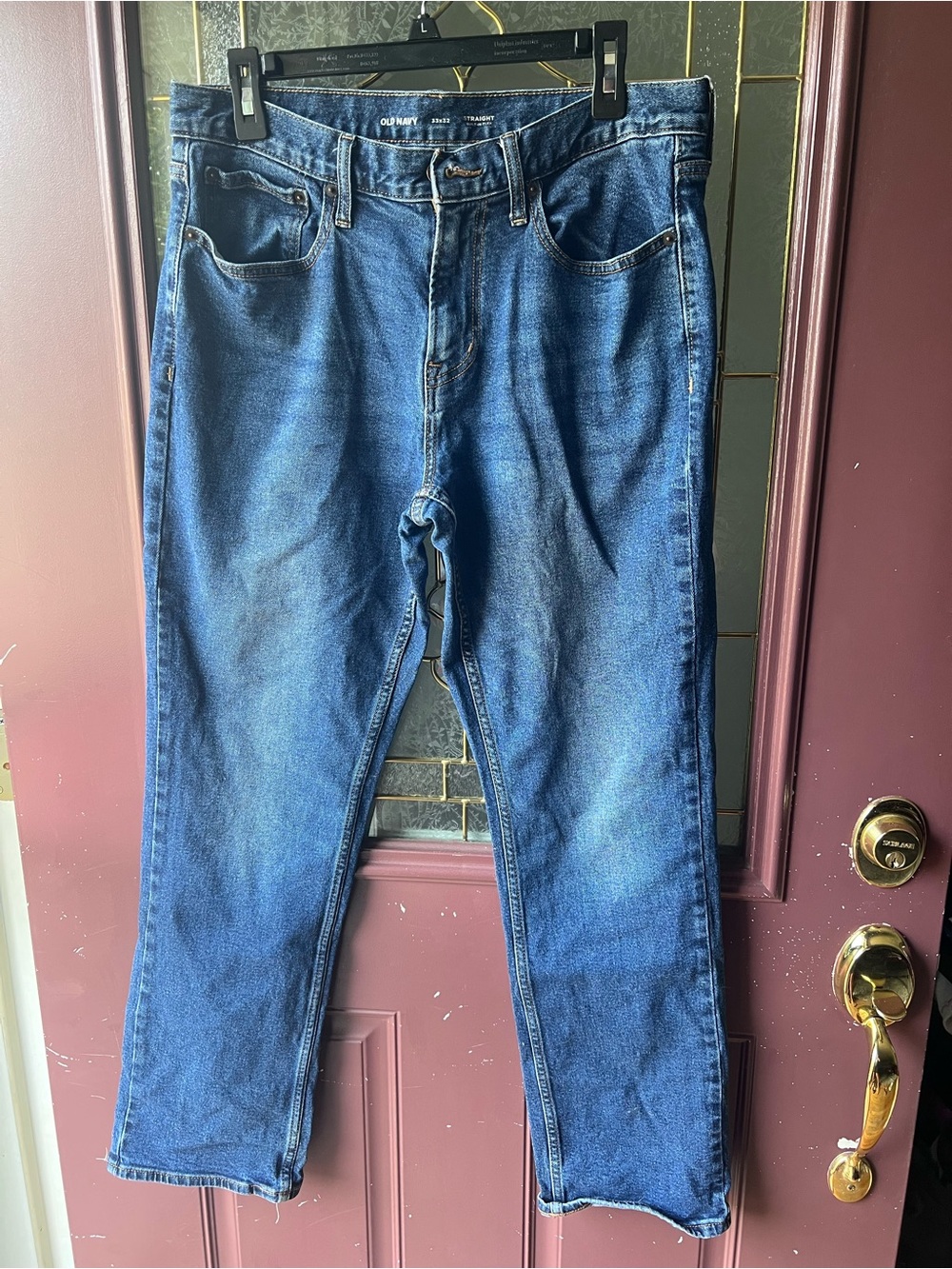 Old Navy Men's Straight Jeans - Blue Denim Wash